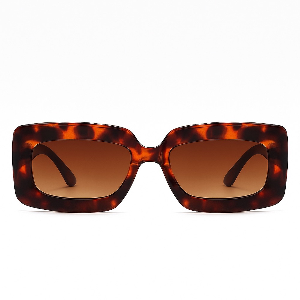 Tortoise Shell Square Sunglasses - Picture 3 of 3
